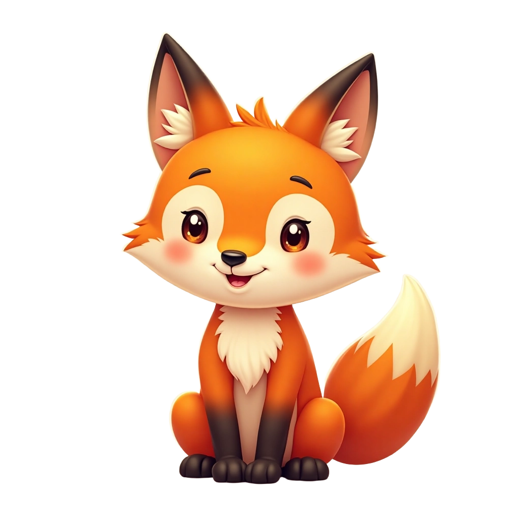 Adorable Cartoon Fox